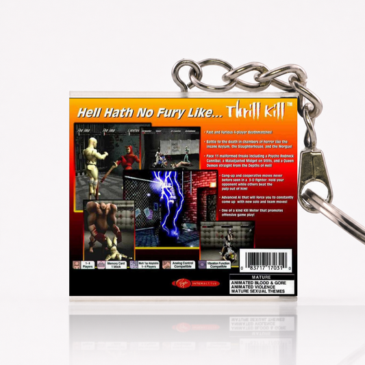Thrill Kill - PS1 Miniatur Spielhülle Schlüsselanhänger