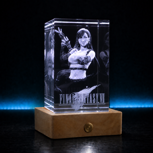 Tifa Lockhart Büste - Final Fantasy VII - 3D Kristalllampe