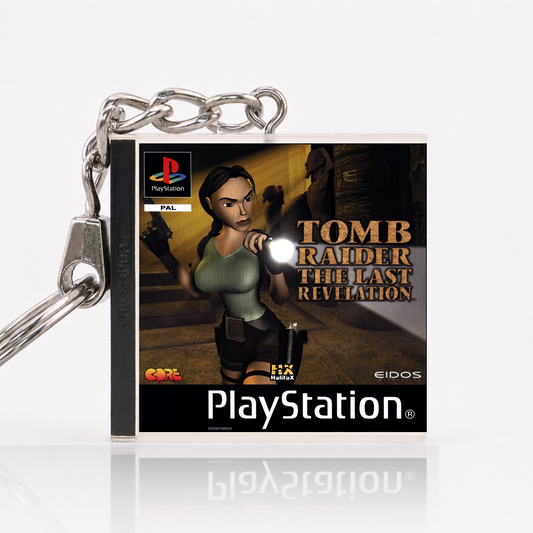 Tomb Raider: The Last Revelation - PS1 Miniatur Spielhülle Schlüsselanhänger