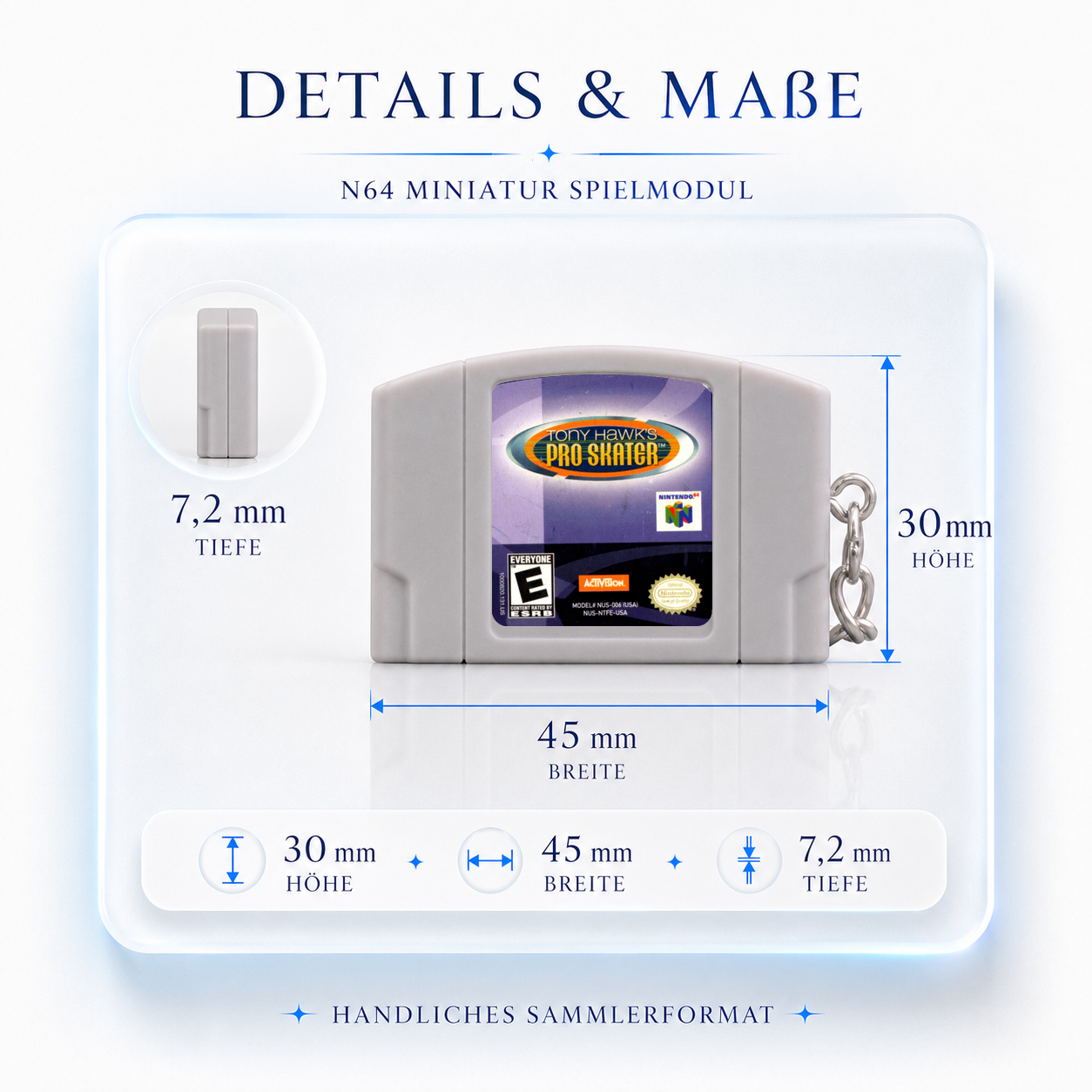 MASTER - N64 Mini Cartridge Keychain