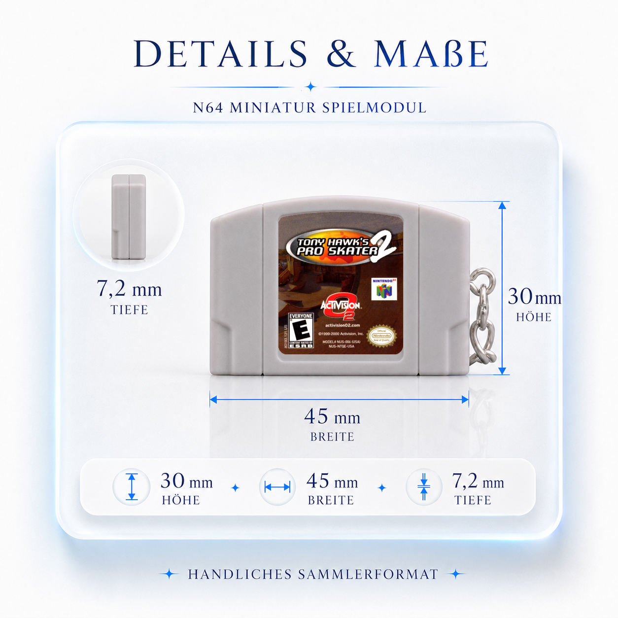 MASTER - N64 Mini Cartridge Keychain