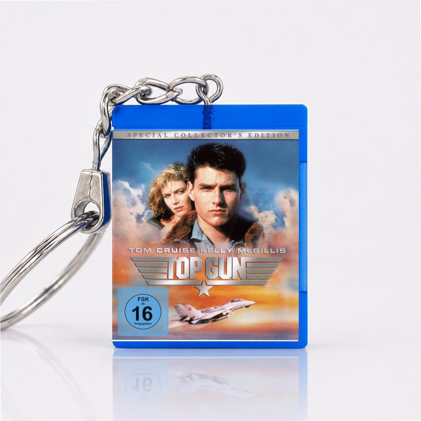 Top Gun - Film Miniatur Blu-Ray Hülle Schlüsselanhänger