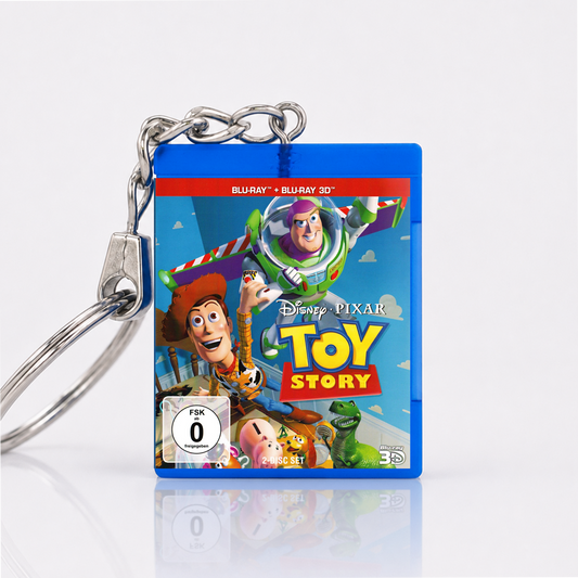 Toy Story 1 - Movie Miniature Blu-Ray Case Keychain