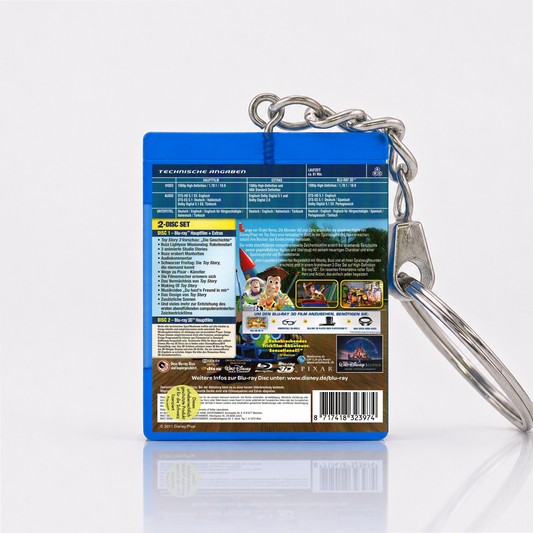 Toy Story 1 - Movie Miniature Blu-Ray Case Keychain