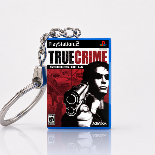 True Crime: Streets Of LA - PS2 Miniatur Spielhülle Schlüsselanhänger