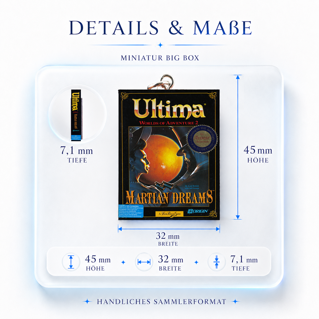 Ultima WoA2: Martian Dreams - Miniatur Big Box Schlüsselanhänger