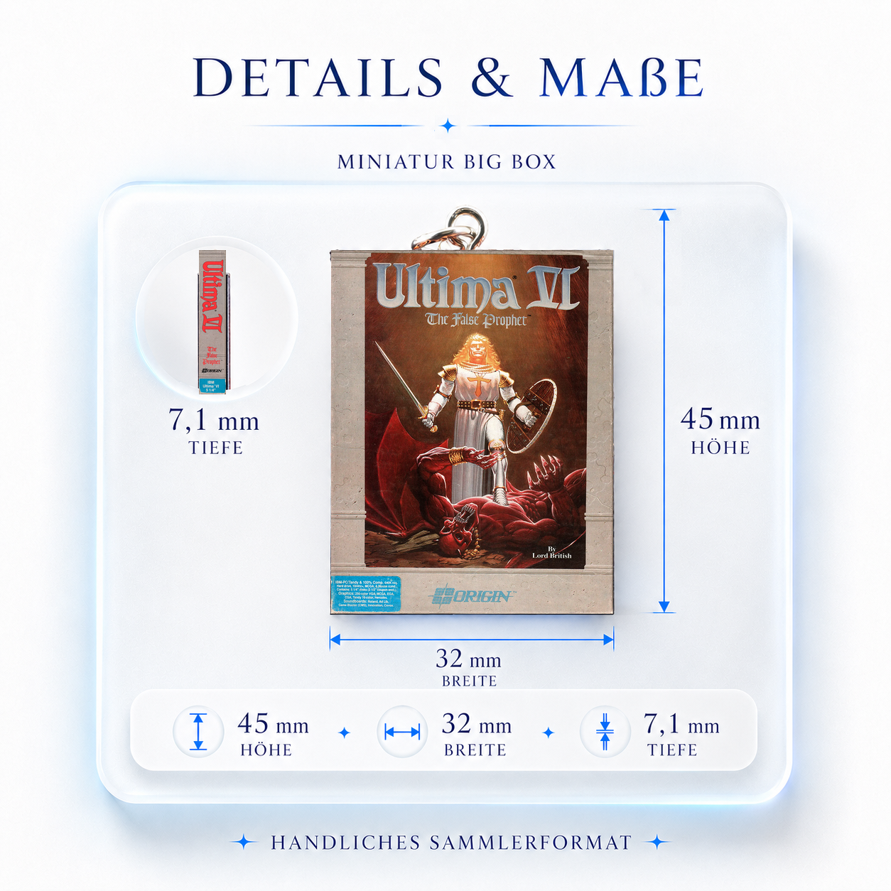 Ultima VI: The False Prophet - Miniatur Big Box Schlüsselanhänger