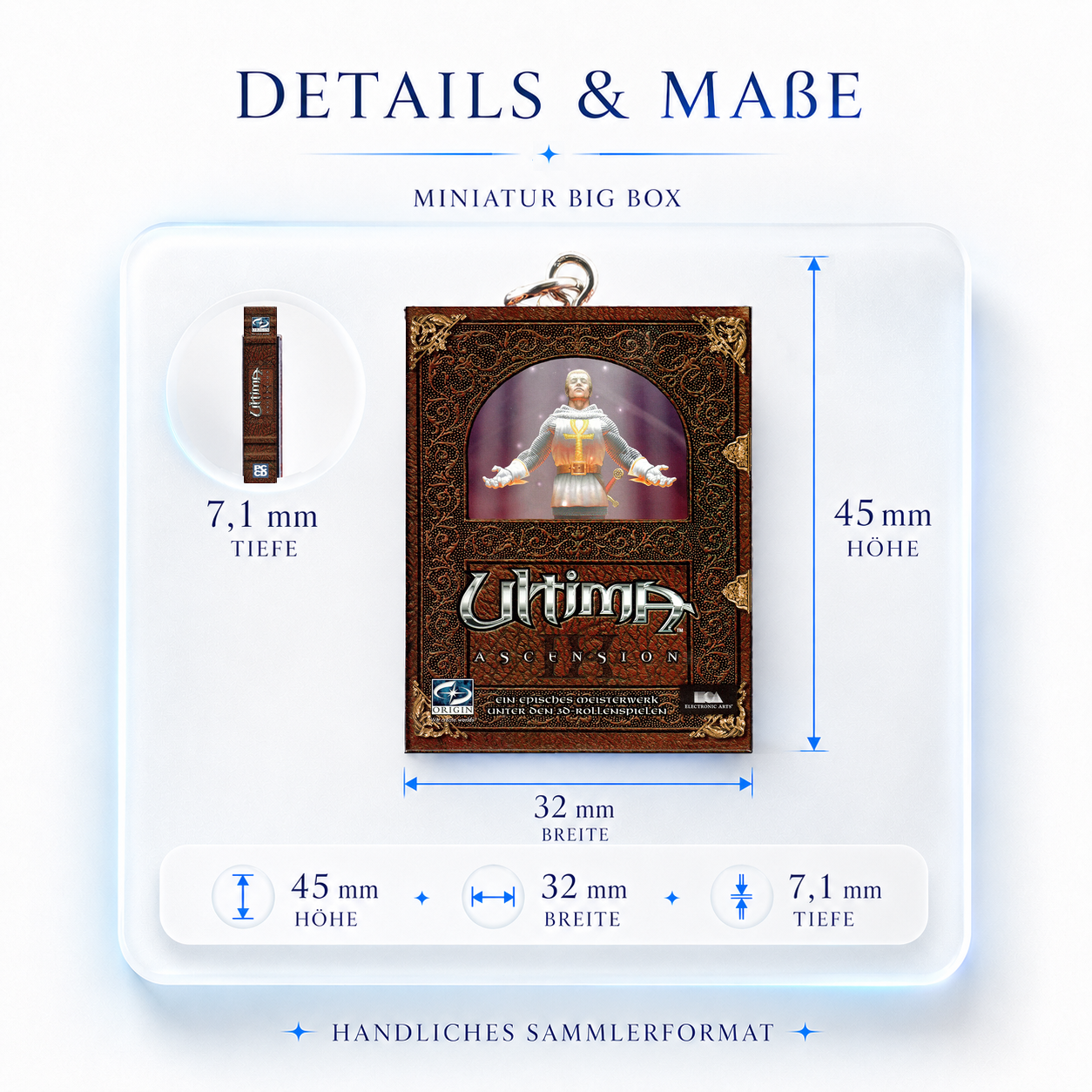 Ultima IX: Ascension - Miniature Big Box Keychain