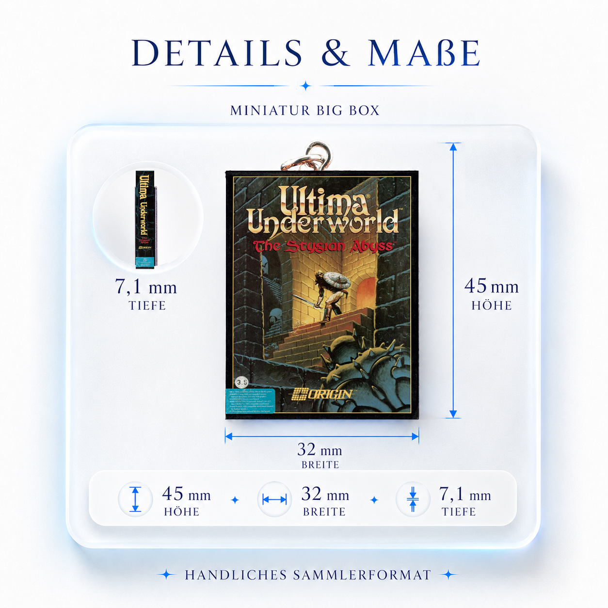 Ultima Underworld: The Stygian Abyss - Miniatur Big Box Schlüsselanhänger