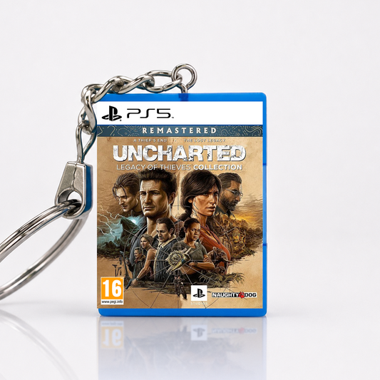 Uncharted: Legacy of the Thieves Collection - PS5 Miniatur Spielhülle Schlüsselanhänger