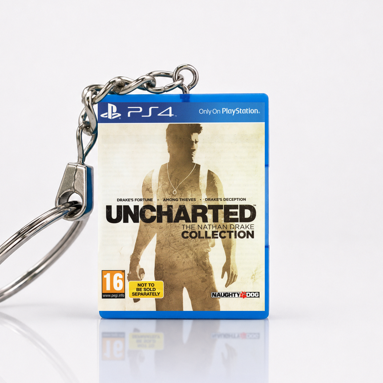 Uncharted: The Nathan Drake Collection - PS4 Miniatur Spielhülle Schlüsselanhänger