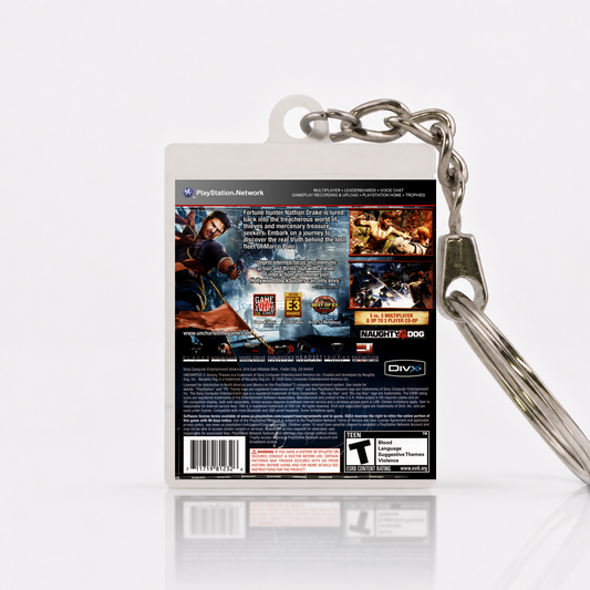 Uncharted 2: Among Thieves - PS3 Miniatur Spielhülle Schlüsselanhänger
