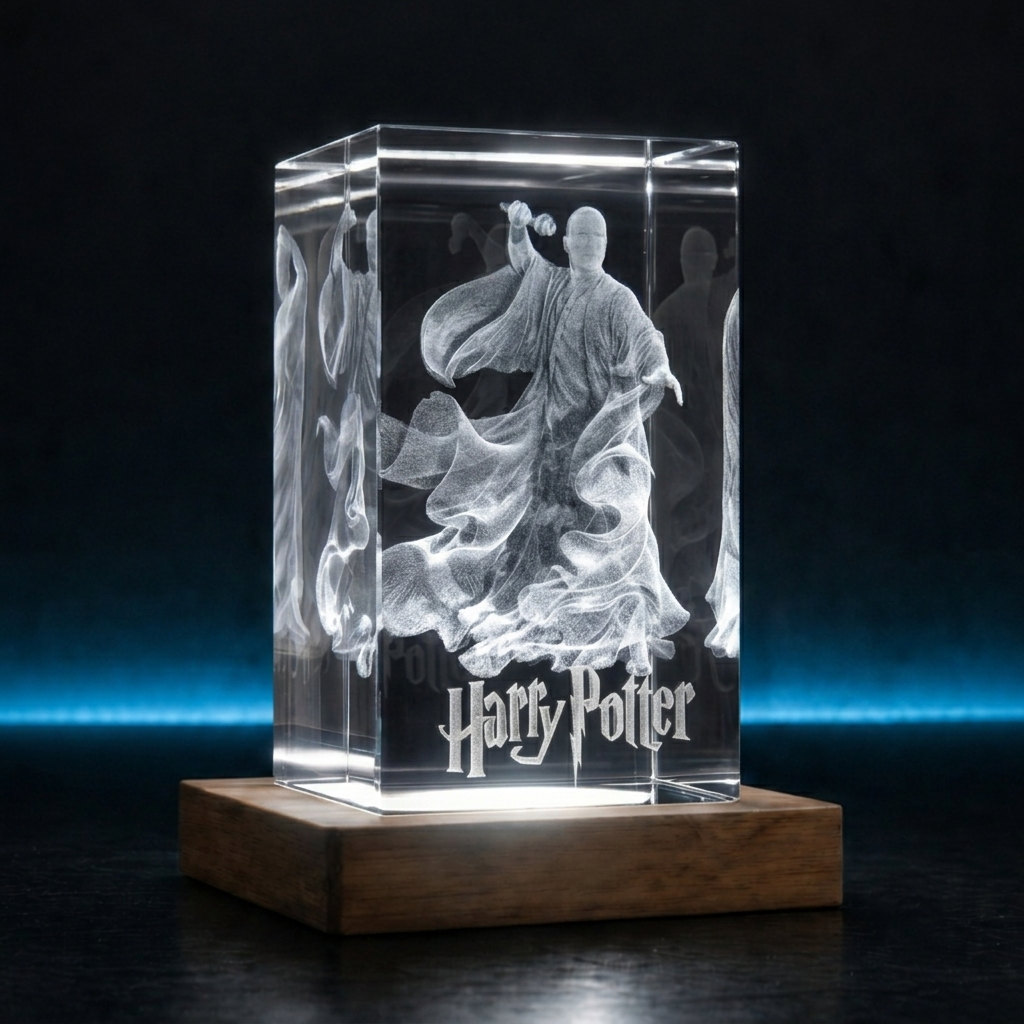 Lord Voldemort - Harry Potter - 3D Kristall Lampe