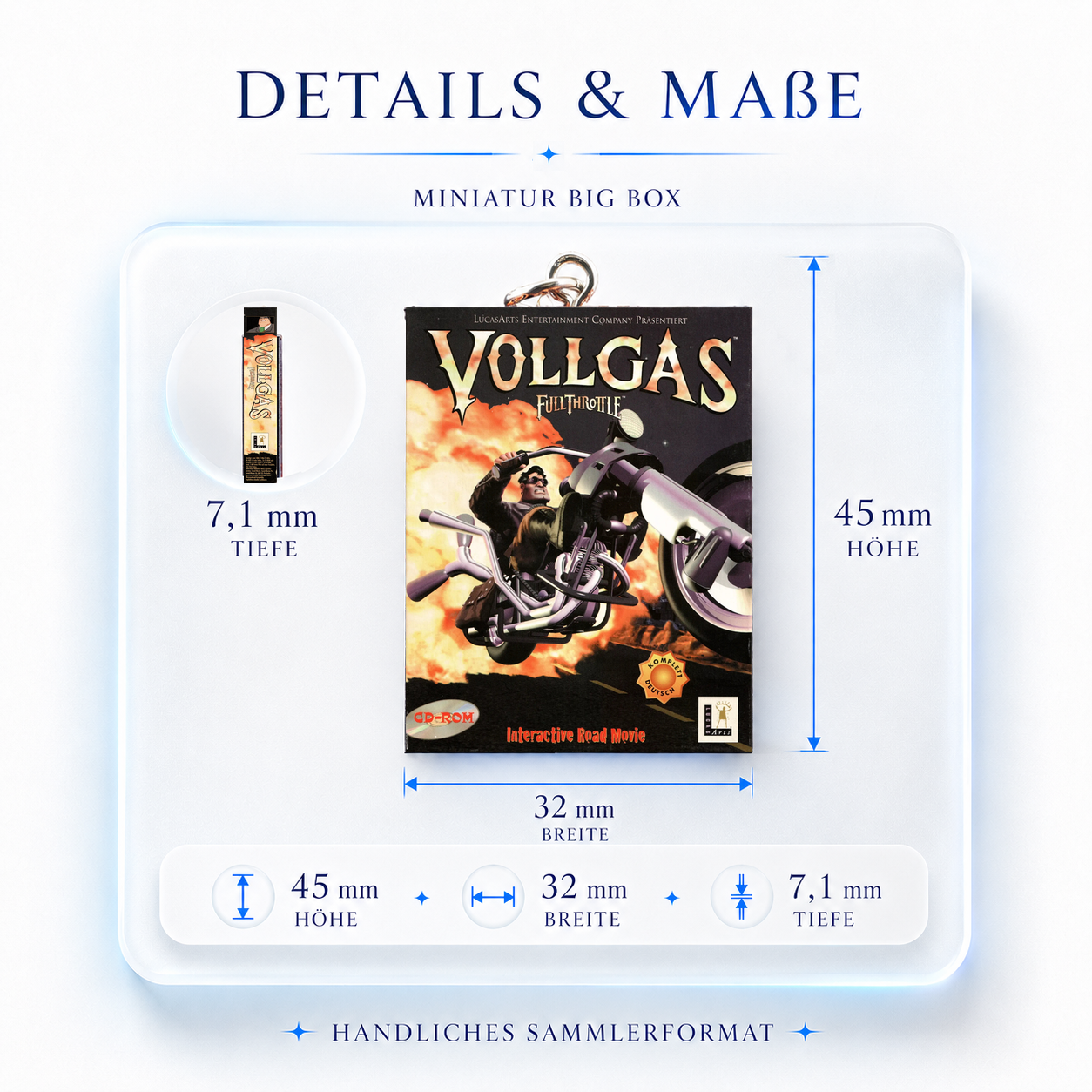 Vollgas: Full Throttle - Miniatur Big Box Schlüsselanhänger