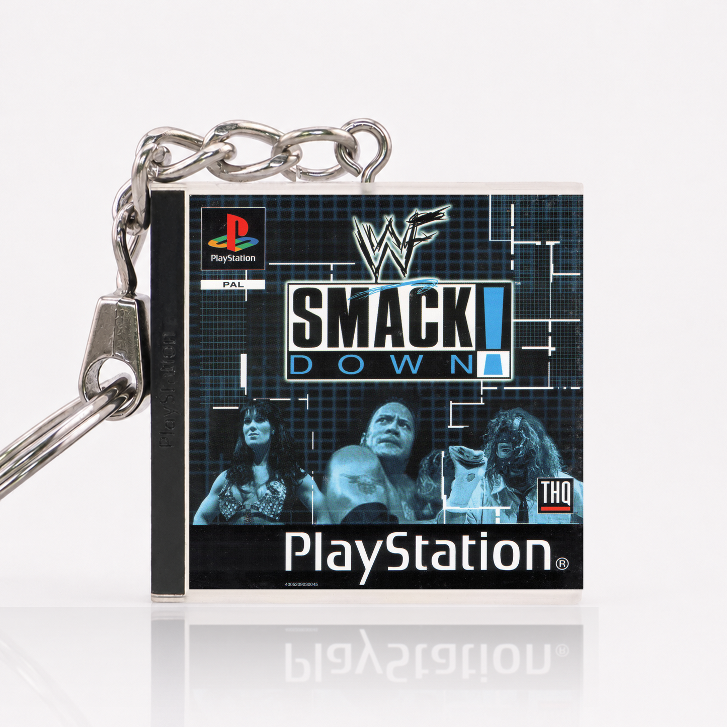 WWF Smackdown! - PS1 Miniatur Spielhülle Schlüsselanhänger