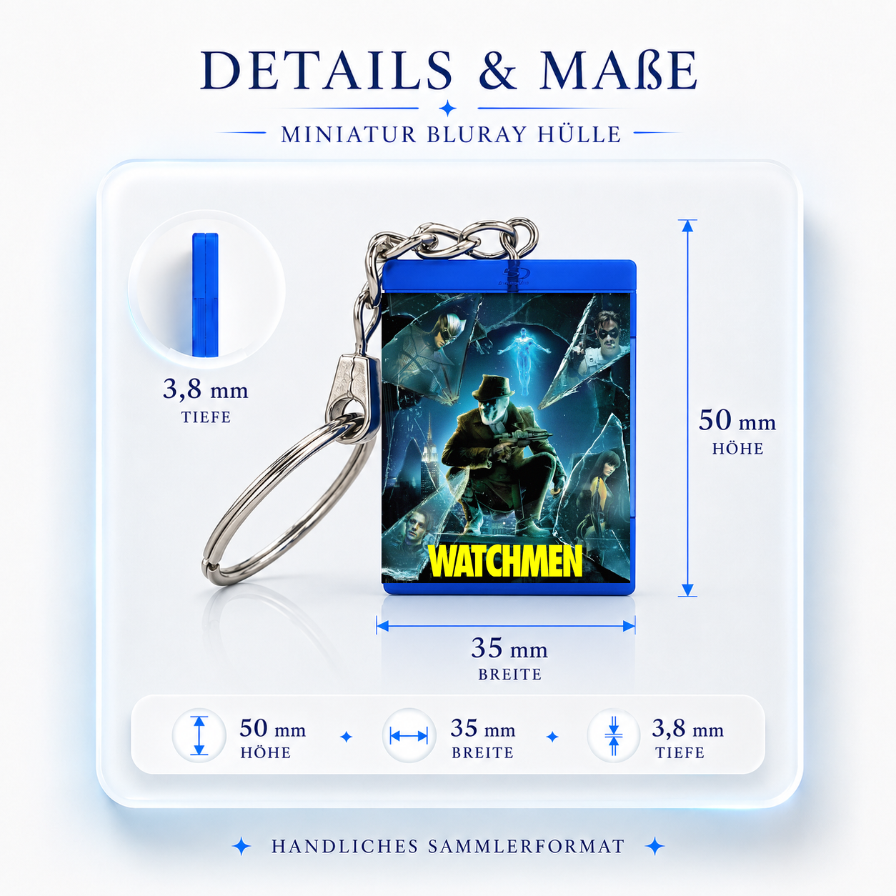 Watchmen - Film Miniature Blu-Ray Case Keychain
