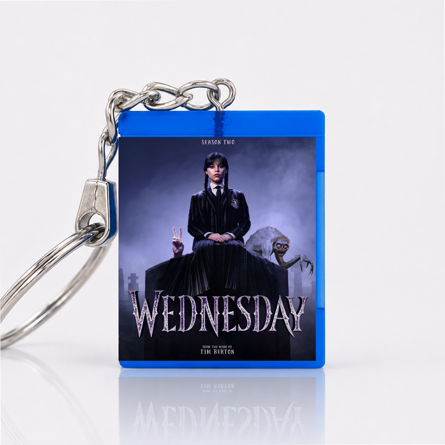 Wednesday - Serien Miniatur Blu-Ray Hülle Schlüsselanhänger