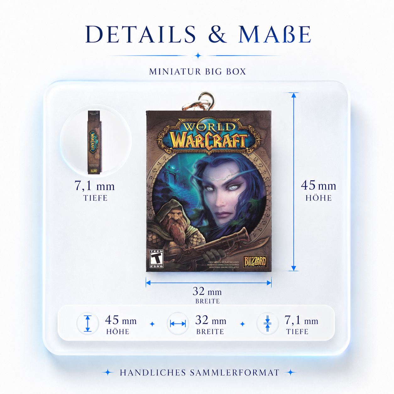 World of Warcraft - Miniatur Big Box Schlüsselanhänger