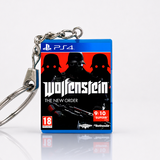 Wolfenstein: The New Order - PS4 Miniatur Spielhülle Schlüsselanhänger