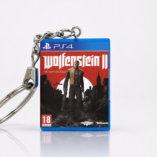 Wolfenstein II: The New Colossus - PS4 Miniatur Spielhülle Schlüsselanhänger