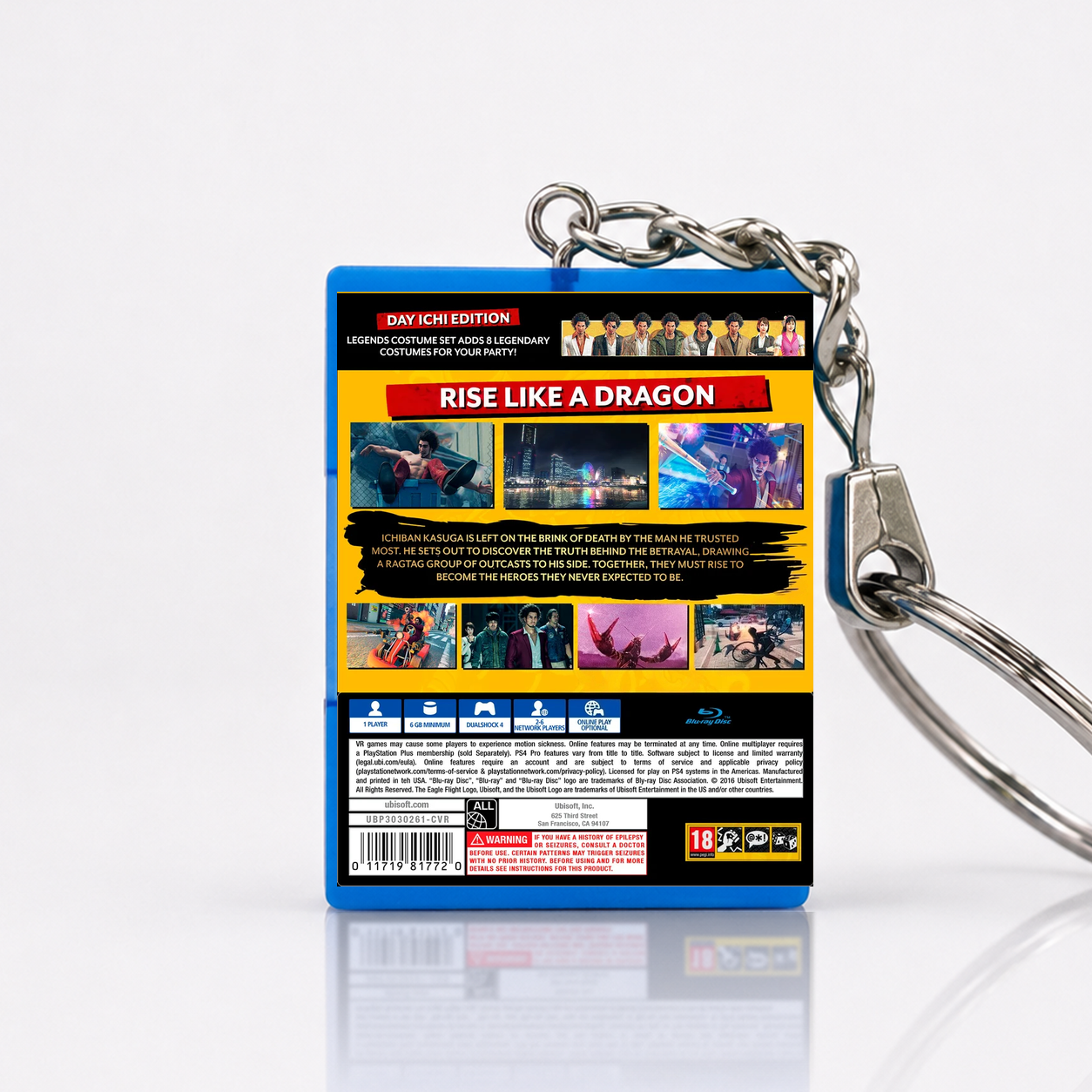 Yakuza: Like a Dragon - PS4 Miniatur Spielhülle Schlüsselanhänger