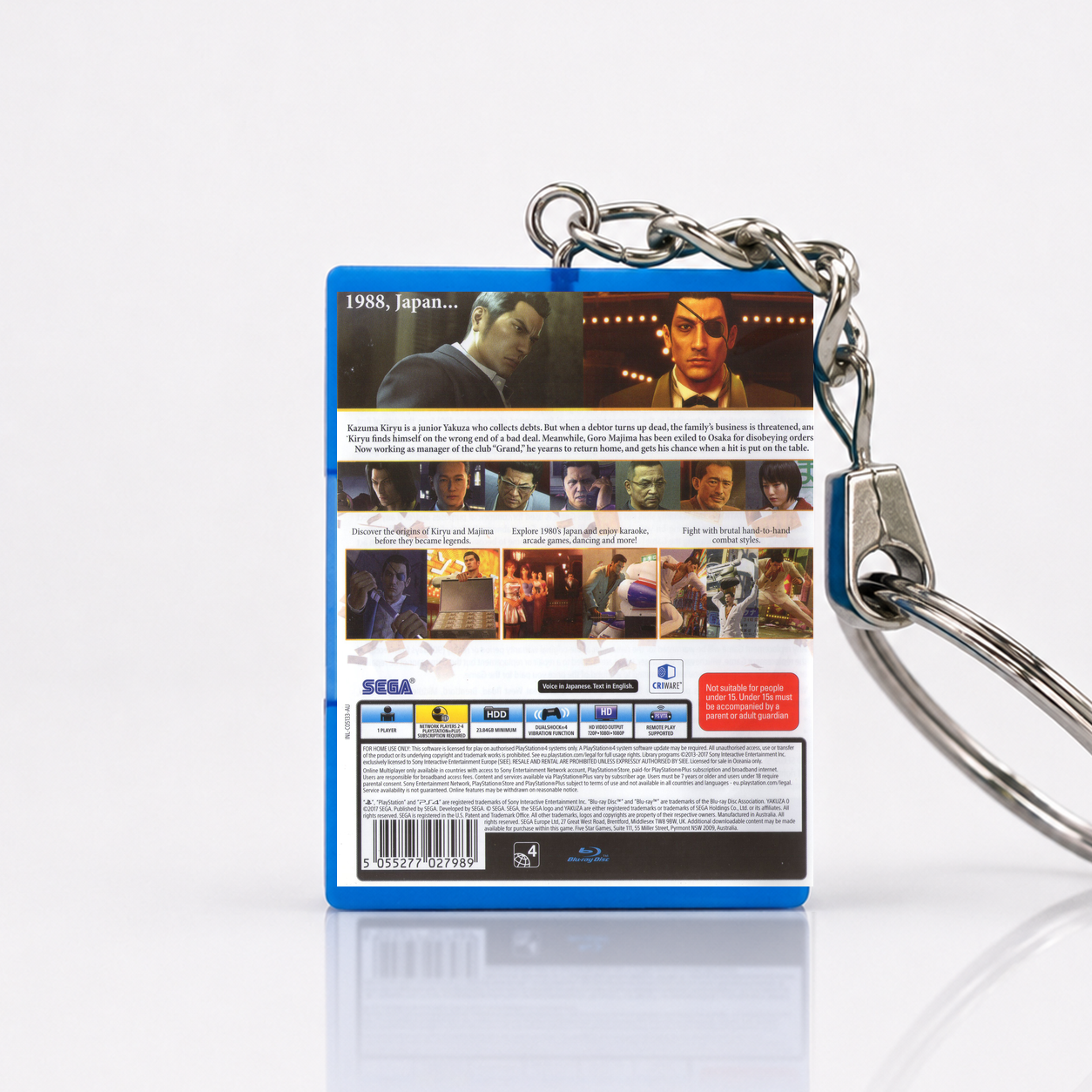 Yakuza 0 - PS4 Miniatur Spielhülle Schlüsselanhänger