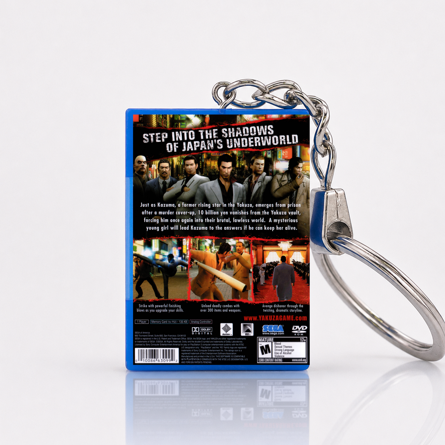 Yakuza - PS2 Miniature Game Case Keychain