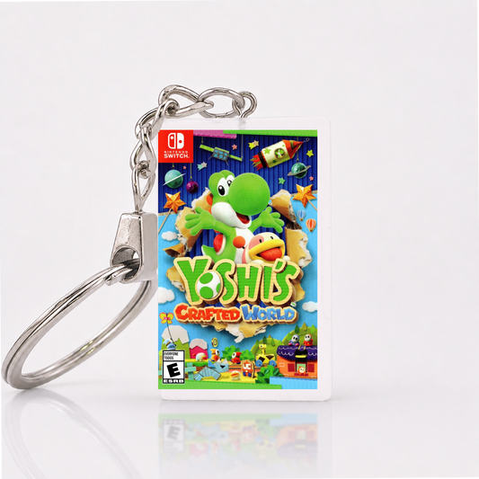 Yoshi's Crafted World - Switch Miniatur Spielhülle Schlüsselanhänger