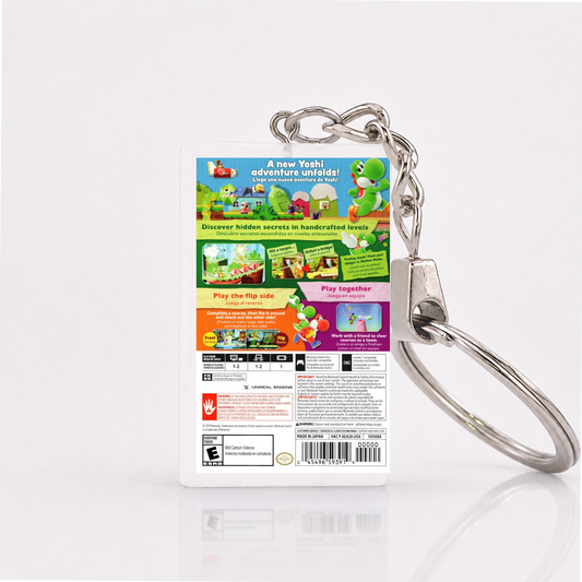 Yoshi's Crafted World - Switch Miniatur Spielhülle Schlüsselanhänger