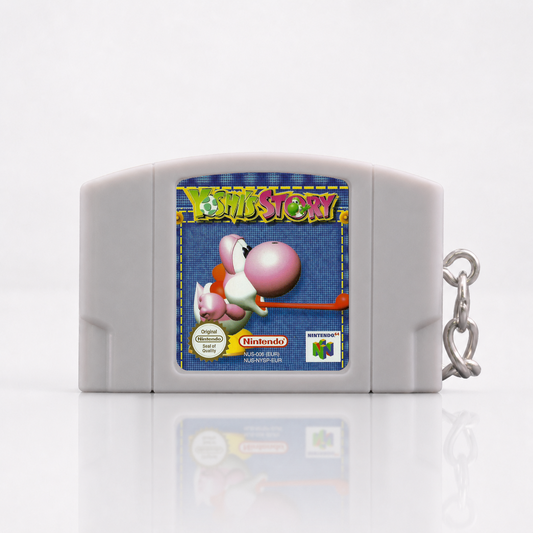 Yoshi's Story - N64 Miniature Game Cartridge Keychain