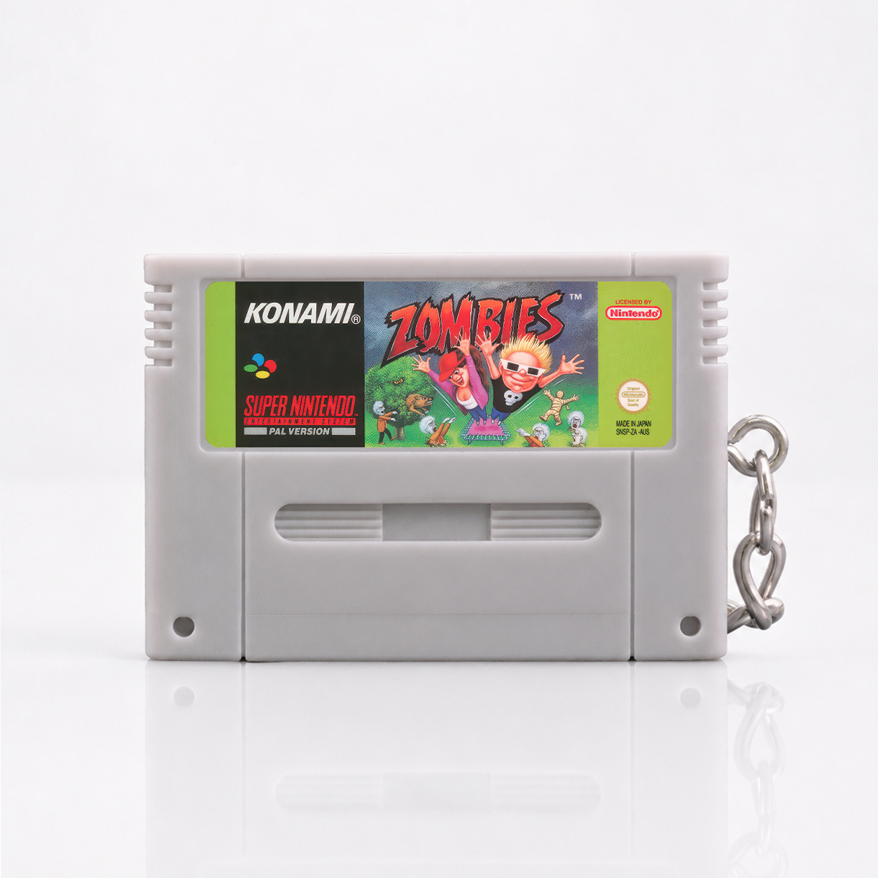 Zombies Ate My Neighbors - SNES Miniatur Spielmodul Schlüsselanhänger