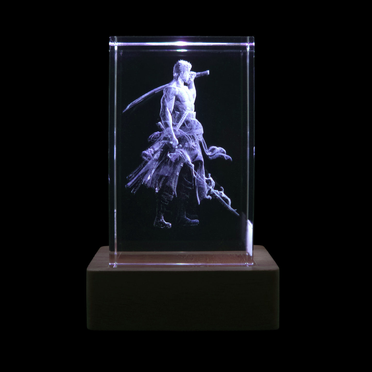 Roronoa Zoro: One Piece - 3D Crystal Lamp