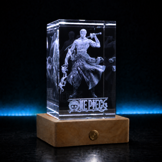 Roronoa Zoro: One Piece - 3D Crystal Lamp