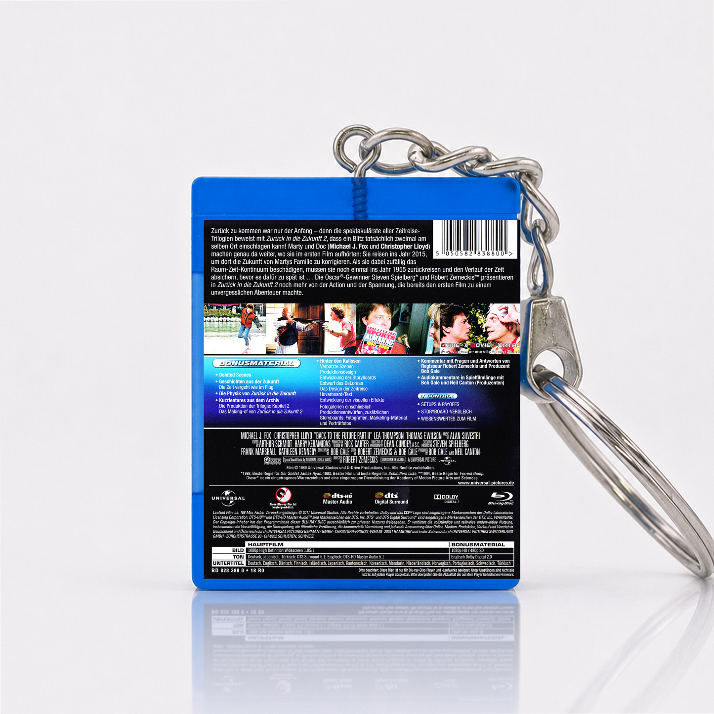 Back to the Future 2 - Movie Miniature Blu-Ray Case Keychain